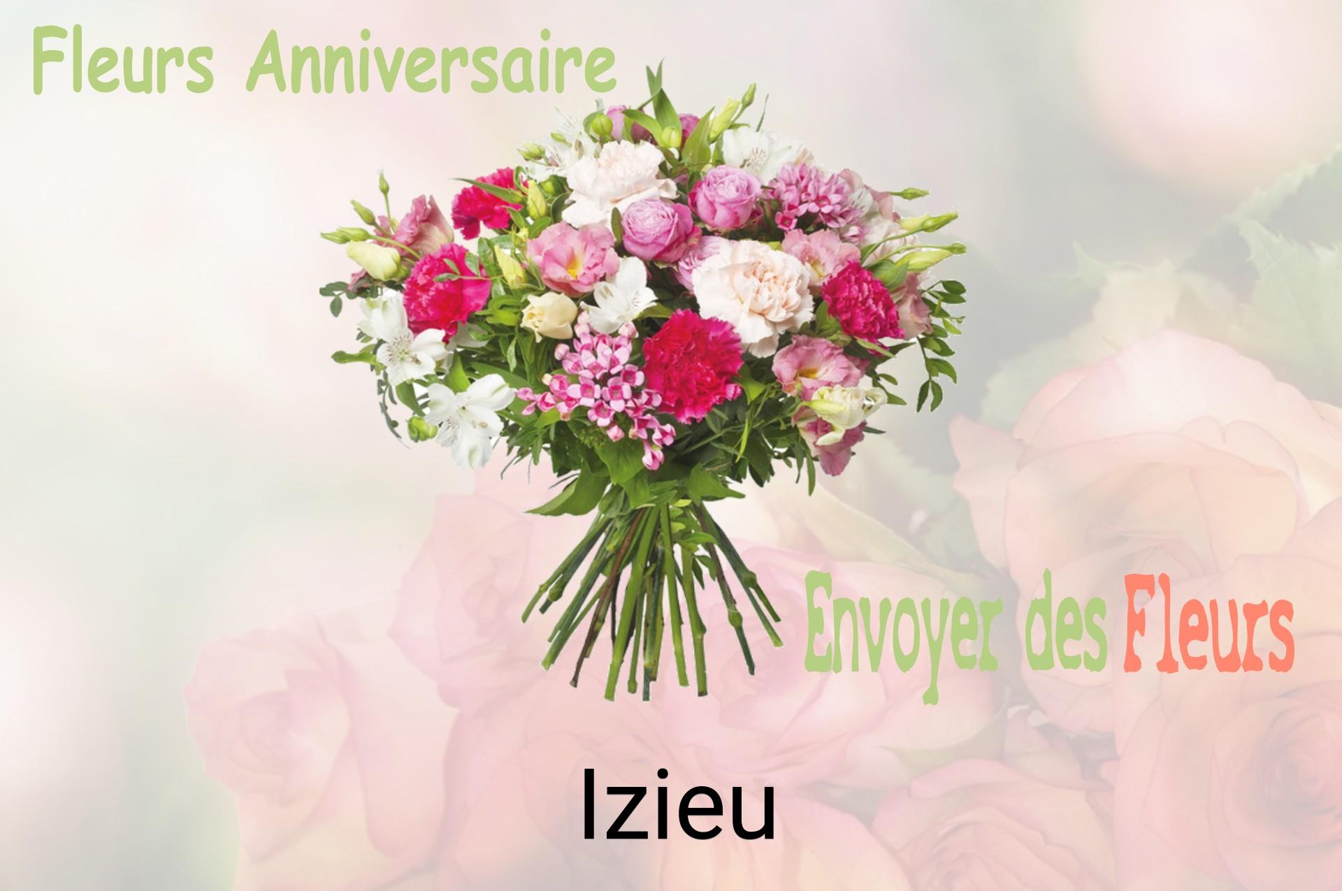 Bouquet de fleurs d’anniversaire livré à Izieu