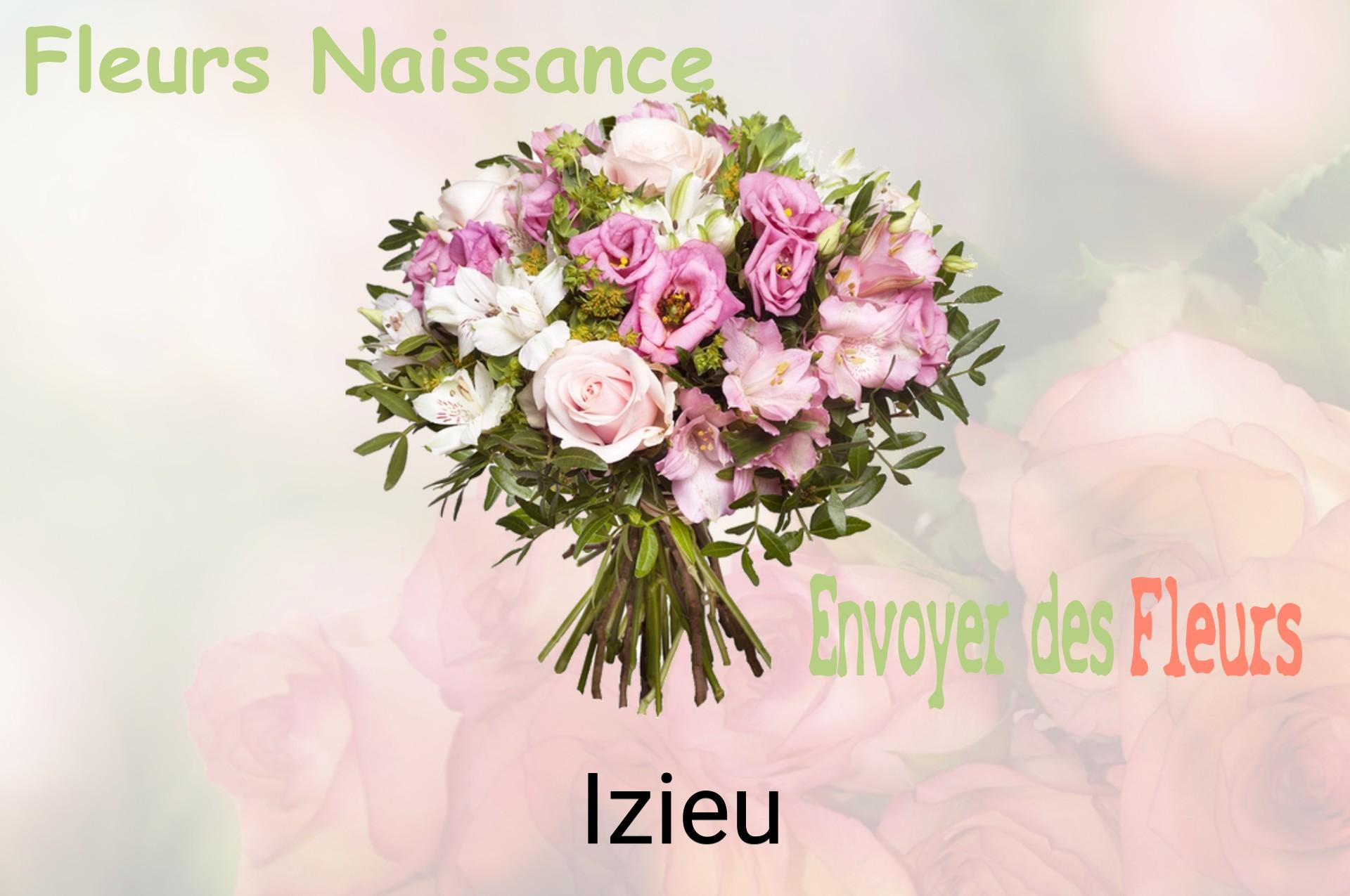 Bouquet de fleurs de naissance livré à Izieu